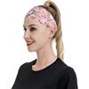 Anceky Fasce sportive Tea Rose per donne e uomini, fasce larghe antiscivolo per capelli da donna, fasce elastiche antisudore, fasce per la testa per donne e uomini per esercizi di yoga