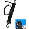 Rakiuty Cordino per Iimmersioni con Fibbia,Cordino per Subacquea con Fibbia per Fermaglio,Lanyard Scuba Diving con Moschettone Immersioni,Cordino da Immersione Diving Lanyard con Clip,1PC