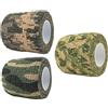 SECFOU Nastro Mimetico da Caccia Esterno Non Tessuto, 3 Pezzi | Strappo Facile, Effetto Compressione, Confezione Tripla, per Uso Outdoor e Attività Venatoria