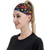 Anceky Fasce sportive con zampe di animali arcobaleno per donne e uomini, fasce larghe antiscivolo per capelli da donna, fasce elastiche antisudore, fasce per la testa per donne e uomini per esercizi di yoga