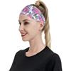 Anceky Fasce sportive vintage con fiori di ortensia viola per donne e uomini, fasce larghe antiscivolo per capelli da donna, fasce elastiche antisudore, fasce per la testa per donne e uomini per esercizi di