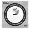 D'Addario Corda singola D'Addario CG045 per chitarra elettrica, Flat Wound, .045