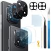 RongZy 2 pezzi per Xiaomi Redmi Note 14 Pro+ 5G Vetro Lente Fotocamera Posteriore | per Xiaomi Redmi Note 14 Pro+ 5G 24094RAD4G Lente di Ricambio per Fotocamera Posteriore Coprire con Kit di Riparazione