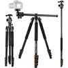 Andoer Treppiedi Fotocamera 200cm, Andoer Treppiede Fotocamera Monopiede Fotografico Leggero da Viaggio Colonna Girevole 360° e Testa a Sfera per Riprese Macro e Panoramiche Compatibile Camera