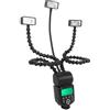 Focket Luce Macro Flash a 3 Teste, Bracci Flessibili 48cm, per Fotografia