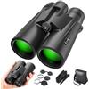 Ecokra Binocolo Ecokra HD 12x42 per adulti, alta potenza, super luminoso, impermeabile, perfetto per bird watching, caccia, osservazione delle stelle
