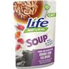 Life Cat Natural Soup - Tonno con Alicette in Brodo con Salmone - 60 gr