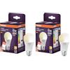 OSRAM Lampada LED SMART A60, forma lampadina E27, 9W ZigBee 3.0, dimmerabile 2700K bianco caldo, controllo tramite app, Alexa, Google Assistant (Confezione da 2)