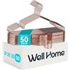 WELL HOME MOBILIARIO & DECORACIÓN Grucce in metallo oro rosa, antiscivolo e sottili, set da 50