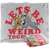 LOGOVISION Tom And Jerry Weird Together Valentine Coperta super morbida al tatto setoso - 152 x 127 cm
