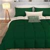 PETTI Artigiani Italiani - Trapunta Una Piazza e Mezza Invernale, Piumone Una Piazza e Mezza, Tinta Unita Double Face Verde Tortora 100% Made in Italy