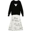 Desigual Crudo Abito, Bianco, Large Donna