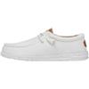 HEYDUDE Men Wally Washed Canvas White Casual Moccasin 41 EU