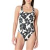 Amazon Essentials Costume da Bagno Intero, con Spalline Incrociate sulla Schiena Donna
