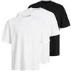JACK & JONES T-Shirt 3-Pack Plain Crew Neck T-Shirt