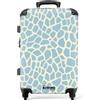NoBoringSuitcases.com NoBoringSuitcases© Valigia Media Rigida Trolley Medio Viaggio Aereo 4 Ruote | 67x43x25 cm - Valigie Leggere Stiva M Trolly Bagaglio Luggage Giraffa - Moderno - Blu