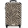NoBoringSuitcases.com NoBoringSuitcases© Valigia Cabina Trolley Da Viaggio Bagaglio A Mano Aereo | 55x35x20 cm - Rigido Leggerissimo 4 Ruote Valigie Leggera Luggage Zebra - Classico - Nero