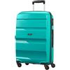 American Tourister Bon Air - Spinner M, Valigia, 66 cm, 57.5 L, Turchese (Deep Turquoise)