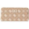 GUESS portafoglio Emelie Logo SLG Zip Around Wallet Biscotti Logo marrone chiaro