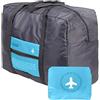 Gcroet Borsa da viaggio pieghevole Duffel Waterproof Nylon bagagli Carry Carry Borsa per vacanza leggera Duble Duffle Bag, Borsa da viaggio, borsa per il trasporto dei bagagli, borsone
