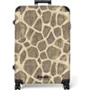 NoBoringSuitcases.com NoBoringSuitcases© Valigia Grande Trolley Da Stiva Viaggio Rigido Leggero 4 | 77x51.5x28 cm - Ruote Valigie Per Large XL Bagaglio Luggage Giraffa - Classico - Marrone