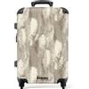 NoBoringSuitcases.com NoBoringSuitcases© Trolley Medio Valigia Media Rigida Da Viaggio Ruote | 67x43x25 cm - Valigie Leggere Stiva M Trolly Luggage Suitcase Leggerissimo Serpente - Texture - Sabbia