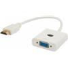SAVIO Adattatore Savio CL-27/B Hdmi M - D-Sub (VGA) F 0 10 m bianco [CL-27/B]