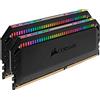Corsair Ram DIMM DDR4 16 GB Corsair Dominator Platinum 3200MHz CL16 Nero [CMT16GX4M2Z3200C16]