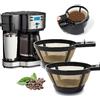 Sesama Filtro riutilizzabile per cesti da caffè, 12 filtri di ricambio compatibili con Hamilton Beach 2-Way Brewer modelli 49980A, 49980Z, 47650, 49933, 12 tazze accessori per gocciolamento programmabili