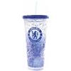 Chelsea FC Cresta 600 ml Tazza da Freezer con Cannuccia (Taglia Unica) (Blu)