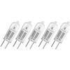 Osram Halostar Starlite 64415 S - Lampadina alogena a intensità variabile, 10 Watt, 12 Volt, G4, 2800 Kelvin, 130 lumen, confezione da 5