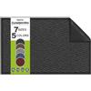 SQUATCH® CleanStep Pro | Zerbino Lavabile da Interno (Antracite, 90x150cm) | Trattiene polvere, terra, fango e umidità | Antiscivolo, resistente e ritagliabile | Per ingressi, interni ed esterni coperti