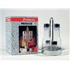 Frabosk Casalinghi 264300 Oliera 5 Pezzi Set Menage In Vetro Con Struttura In Acciaio Inox, Cm 17 x 22 H