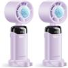 KIMMOO Ventilatore portatile portatile con refrigeratore per ghiaccio, potente 21000 giri/min, velocità (1-199), fino a 14 ore di raffreddamento, ventilatore personale ricaricabile, piccoli