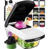 Fullstar Affettatrice compatta per verdure, tritatutto compatto 9 in 1