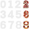 Abeillo Stampi per torte con numeri grandi, 9 pezzi, 20,3 cm, stencil per pittura numerica, stampi da forno e utensili da taglio per torte