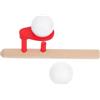 POPETPOP Gioco di Equilibrio Pallina Soffiata in Legno Beige 1 Pezzo