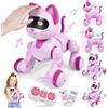 JONRRYIN Gatto Robot Telecomandato, Gatto Robot Programmabile per Bambini, Giocattoli Intelligenti Interattivo, Regali Creativi per Bambini e Bambine 3-12 Anni