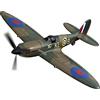 MODSTER MDX Spitfire MK II RC Aereo RTF I 2.4 GHz I 400 mm I Motore elettrico Warbird con stabilizzazione a 6 assi I Aereo telecomandato con telecomando I Per principianti e avanzati
