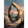 Yunlus Puzzle per adulti 1000 pezzi Impossibile Difficile Difficile Puzzle impegnativo per adulti Puzzle 1000 pezzi Montagne Naturali Foresta Roccia Paesaggio Puzzle 1000 pezzi 71,1 x 50,8 cm