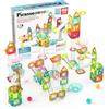 PicassoTiles 60 pz Tavolo Magnetico Piastrelle Blocchi da Costruzione Dimensioni da Viaggio Corsa Magnetica in Marmo Giocattolo da Costruzione Set Mini Diamante Pista di Corse in Marmo Blocchi da