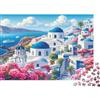 6N2X9A4S Scenario Mediterraneo Greco Puzzle 1000 Pezzi Adulti Carta Attività Rilassante Decorazione Parete Paesaggio Grecia Regalo 38x26cm/1000pcs