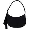 BAGGU Borsa Mezzaluna in Nylon Medio - Nero, nero, Borsa Mezzaluna in nylon medio