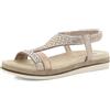 inblu Sandali Infradito Donna Con Elastico E Strass, Morbido Plantare In Tessuto Imbottito SandaliDonna