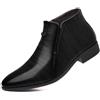 Generisch Stivaletti da uomo eleganti con design elegante a righe, cerniera laterale per un facile utilizzo, perfetti per occasioni di lavoro e casual