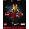 LEGO 76327 Busto di Iron Man MK4, Costruzioni Adulti Fai da Te con Minifigure di Tony Stark, Regalo da Collezione