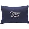 Marine Business Cuscino Decorativo Welcome On Board Marine Business 40×60 cm per Barca - Blu Navy