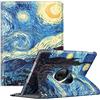 Fintie Custodia rotante per iPad 9a generazione (2021) / 8a generazione (2020) / 7a generazione (2019) 10,2 pollici - 360 gradi rotazione stand cover con portapenne, auto wake sleep, blu notte