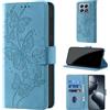CaseGla Cover per Xiaomi 14T Pro, Azzurro | Blocco RFID, Portafoglio Pelle PU, Flip Libro, Porta Carte, Magnetica Libretto, Antiurto Protezione Completa