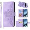 Auslbin Custodia per Google Pixel 11/11 Pro 5G, con 5 scomparti per carte di credito, stile vintage, in pelle PU, viola
